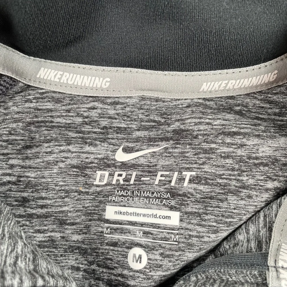 Nike Running Element Dri-FIT Half Zip Pullover Top‎ Women's Gray Heather M